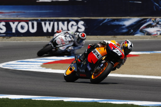 2010/07/25 - mgp - Round09 - Laguna Seca - MotoGP - Dani Pedrosa - Repsol Honda - RC212V - Action