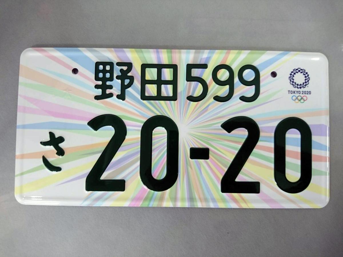 東京オリンピック、パラリンピックナンバープレート