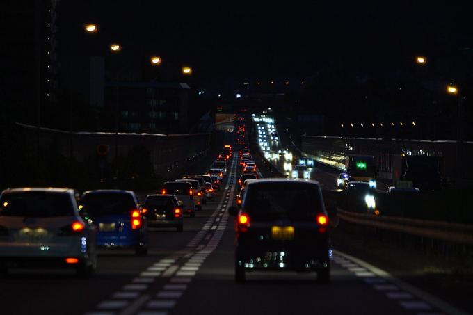 渋滞の先頭