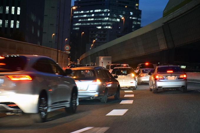 渋滞の先頭