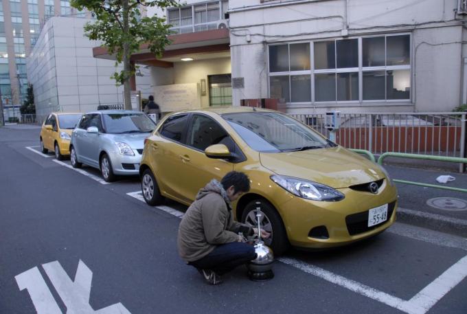 タイヤのバースト