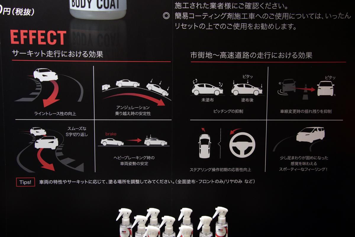 クルマの走りがスプレーすると変わる Grエアロスタビライジングボディコート って何 大阪オートメッセ 自動車情報 ニュース Web Cartop