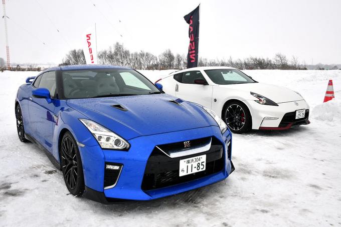 日産車の雪上試乗会