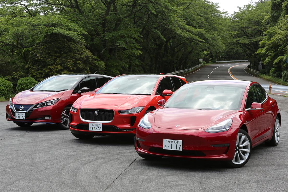 今話題の電気自動車のイメージカット