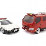 手軽に遊べる京商エッグのラジコン「ファーストミニッツ」最新作としてパトカー＆消防車発売