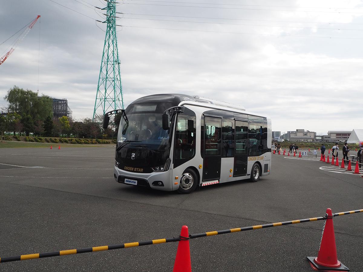 電動バスの試乗