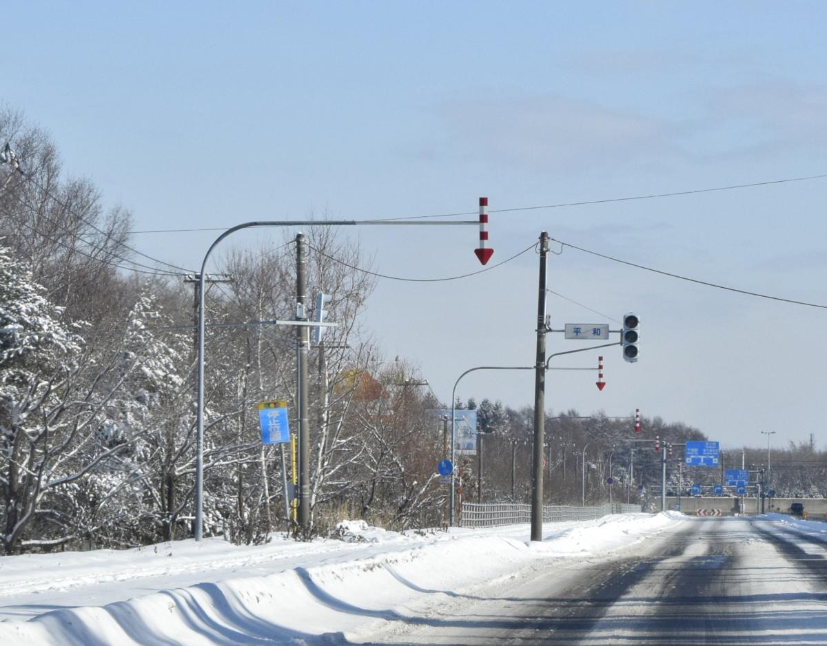 降雪地域の信号機 〜 画像3