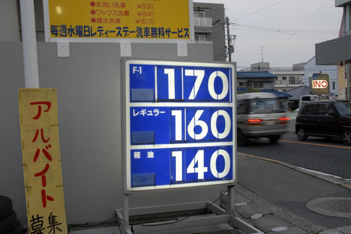 ガソリン価格のイメージ