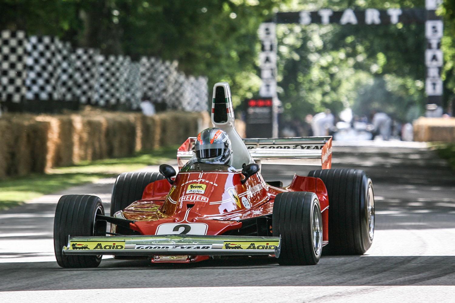 グッドウッド・フェスティバル・オブ・スピードのヒルクライムに参戦するフェラーリF1 〜 画像4