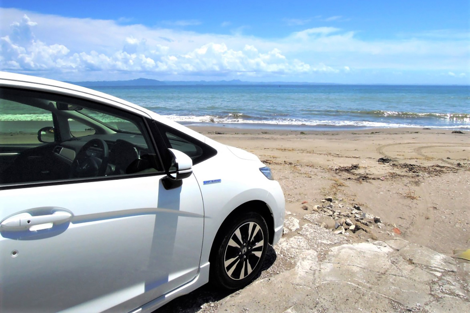 海山ドライブ後のボディケアは「その場で」が洗車の達人の鉄則