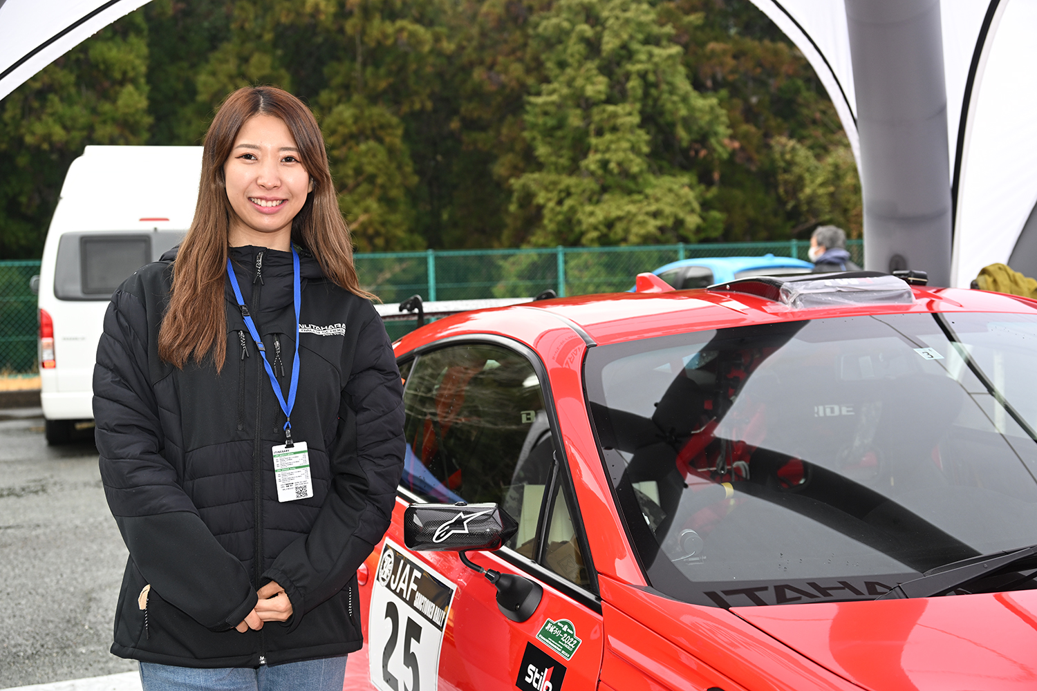 ラリーデビューを果たした平川真子選手