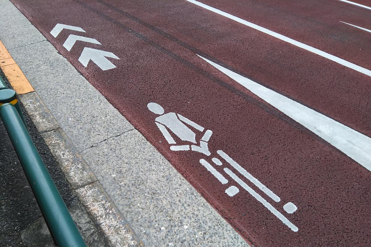 自転車通行帯のイメージ
