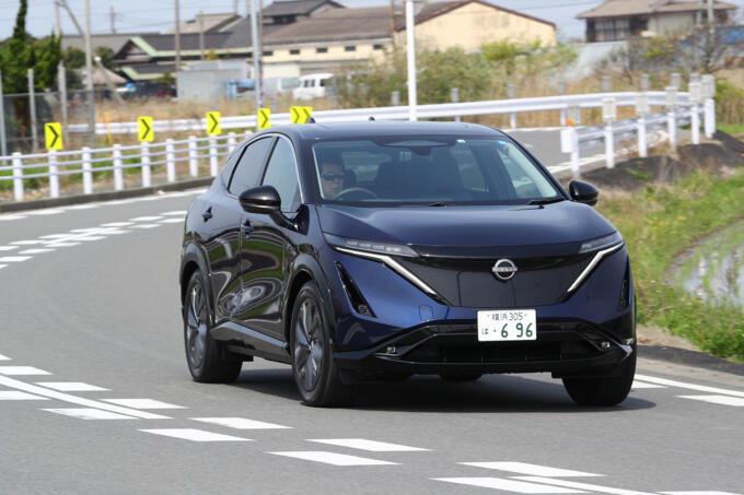 【試乗】電気自動車の斬新さがガンガンに伝わってくる！　日産アリアは新世代BEVとしての素質に溢れていた