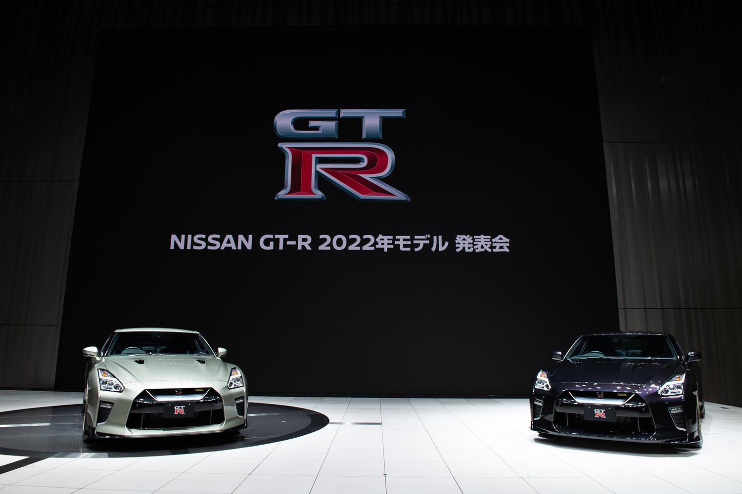 日産GT-R 2022年モデル発表の様子