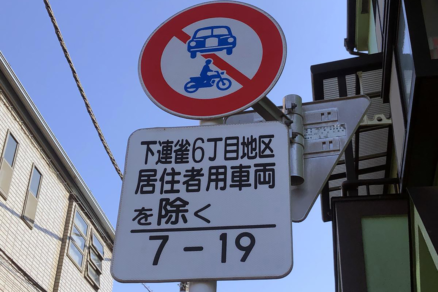 車両侵入禁止の標識