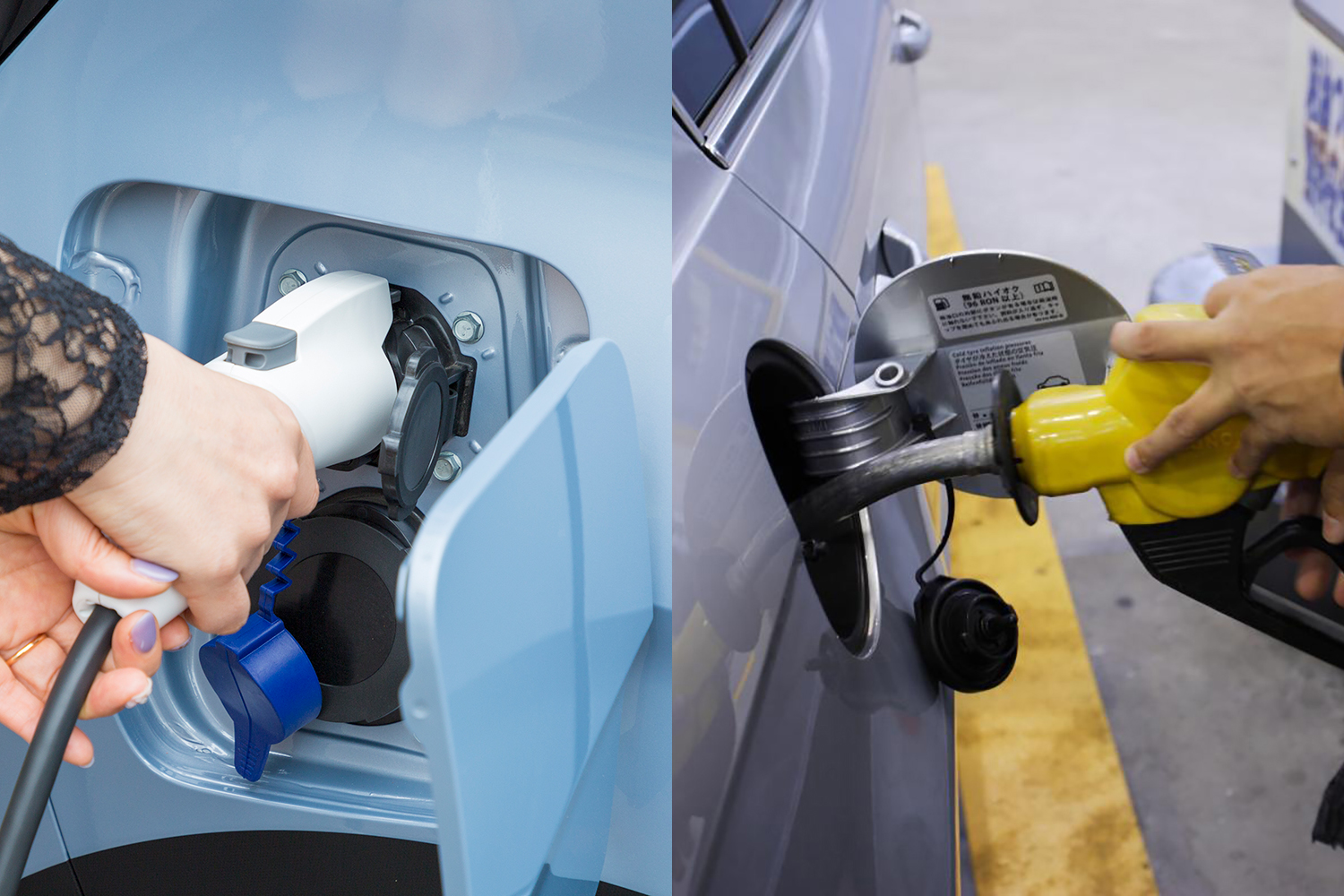 ガソリンと電気の価格で燃費と電費を比較した