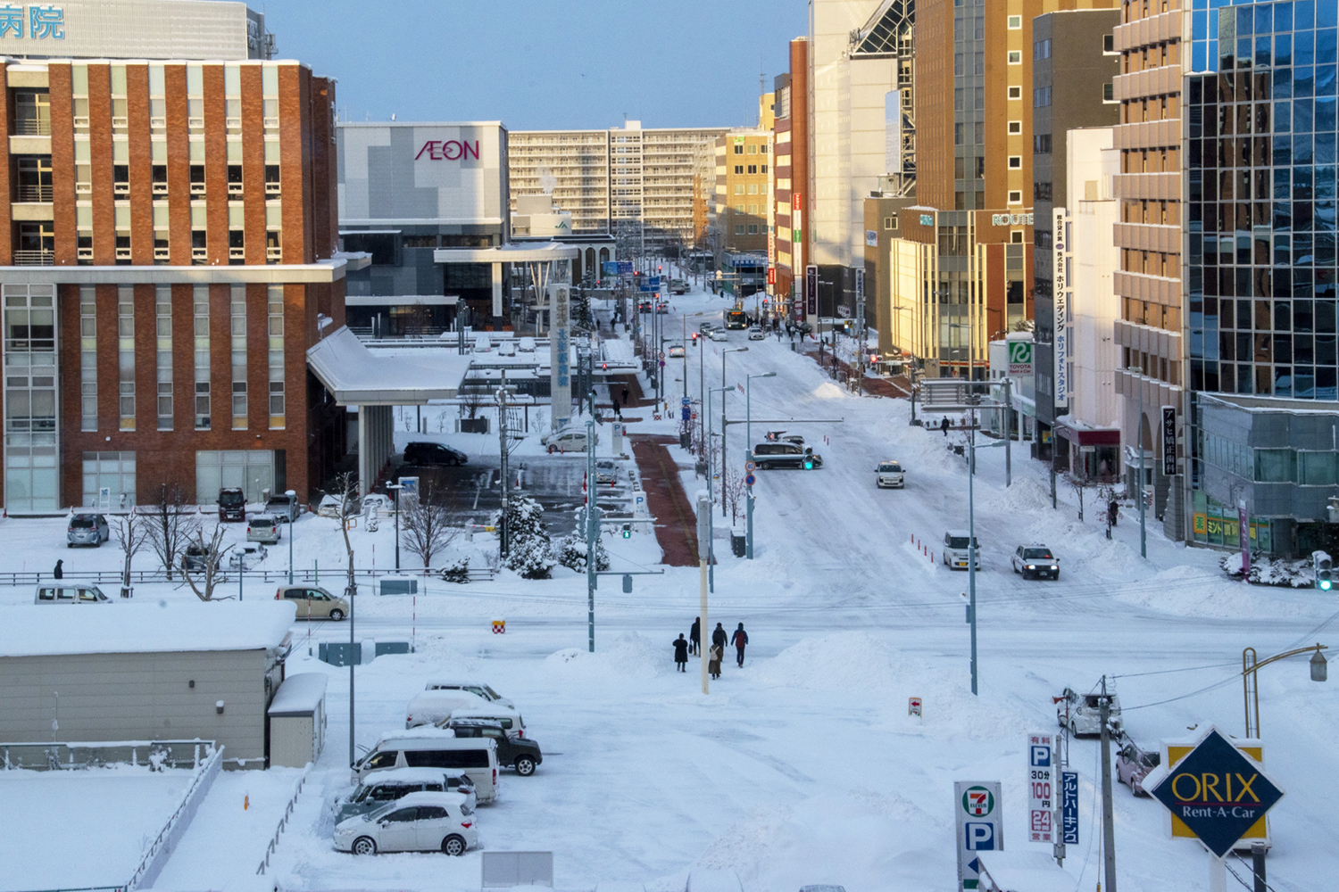 雪の日の交差点 〜 画像2