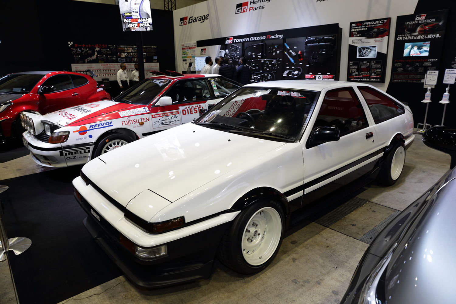 佐々木選手のハAE86型スプリンター・トレノのフロントスタイリング 〜 画像14