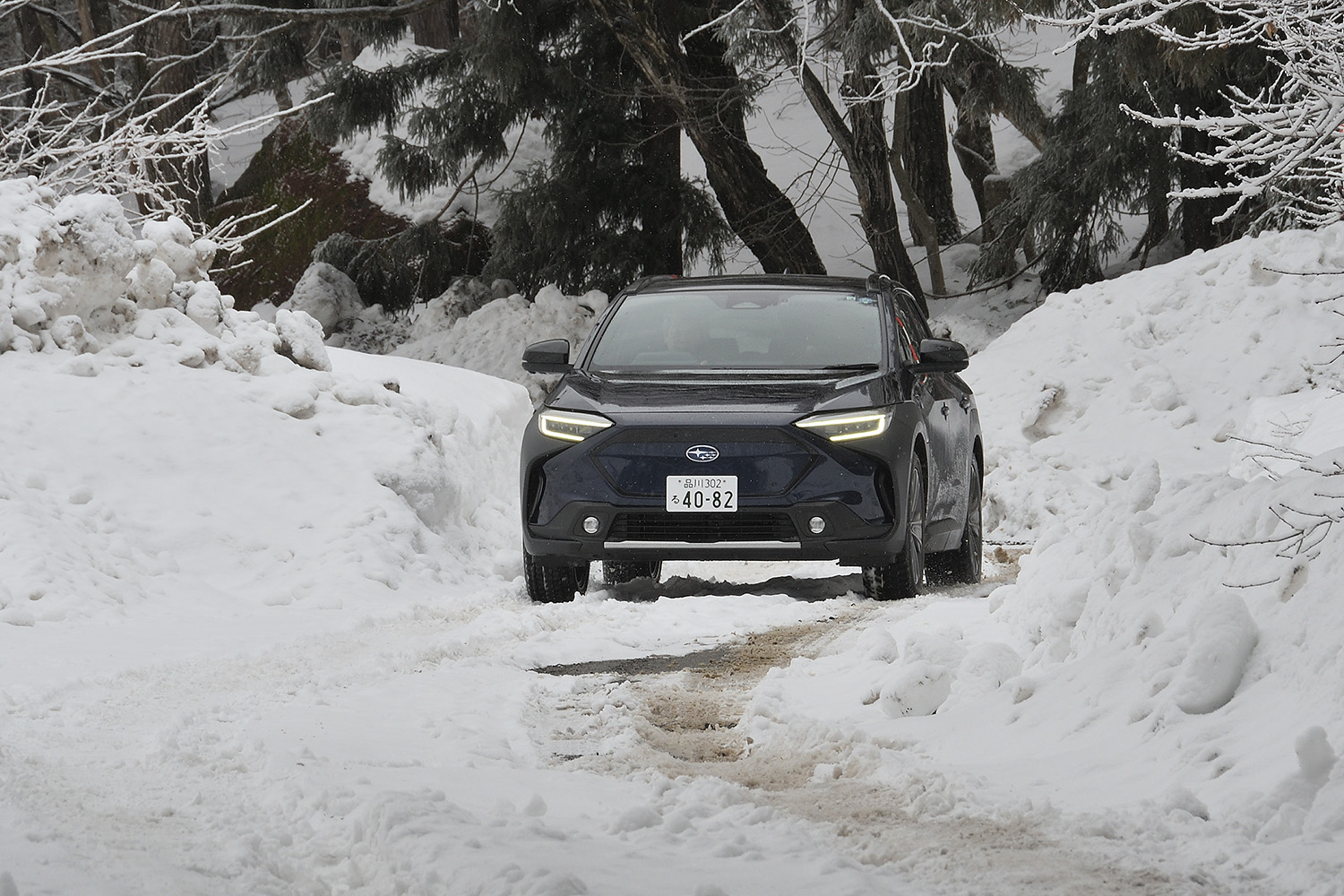 雪上走行をするスバル・ソルテラ 〜 画像54