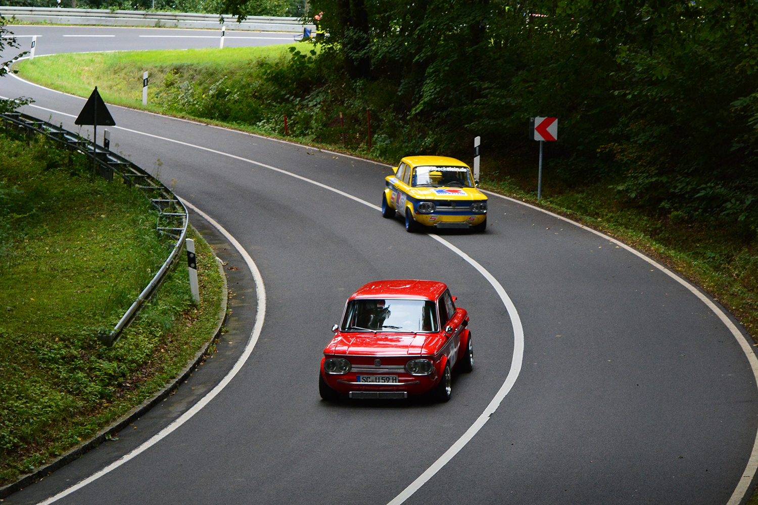 NSU TTの走行シーン