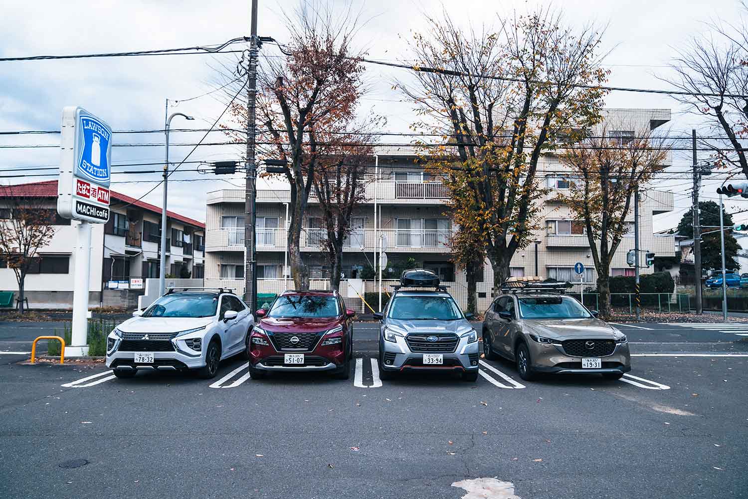 コンビニの駐車場