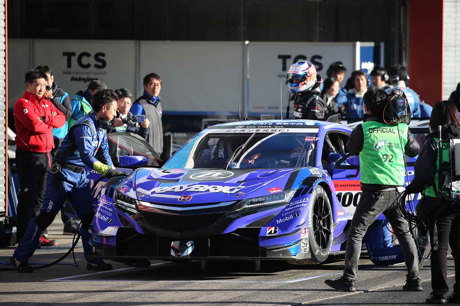 2018年のスーパーGT選手権でジェンソン・バトン選手がドライブしたマシン