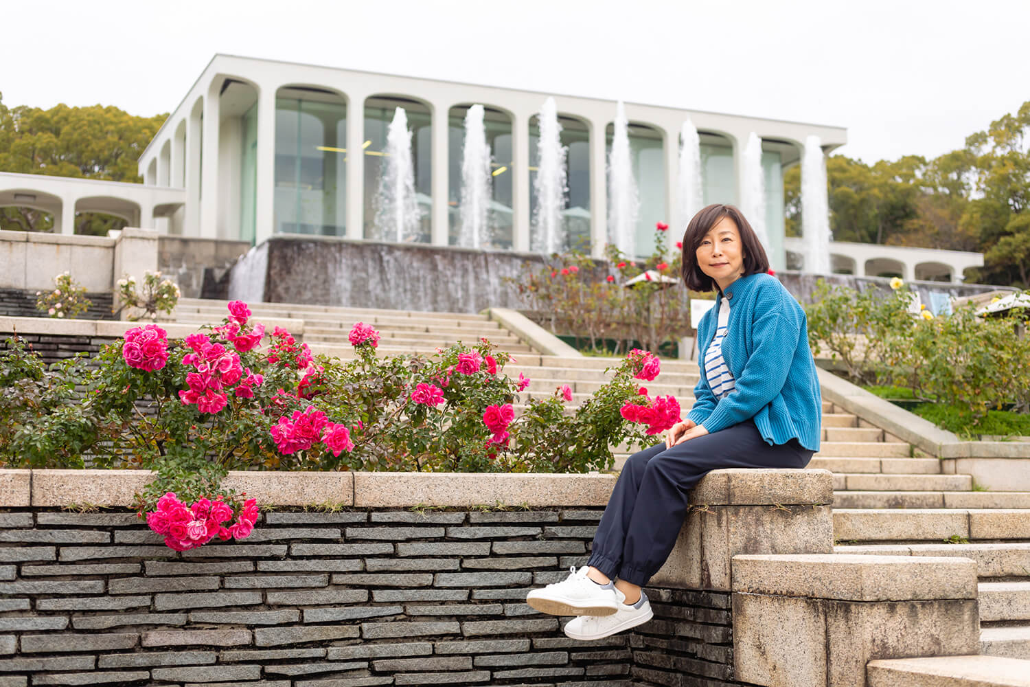 須磨離宮公園のバラと飯田裕子さん 〜 画像45