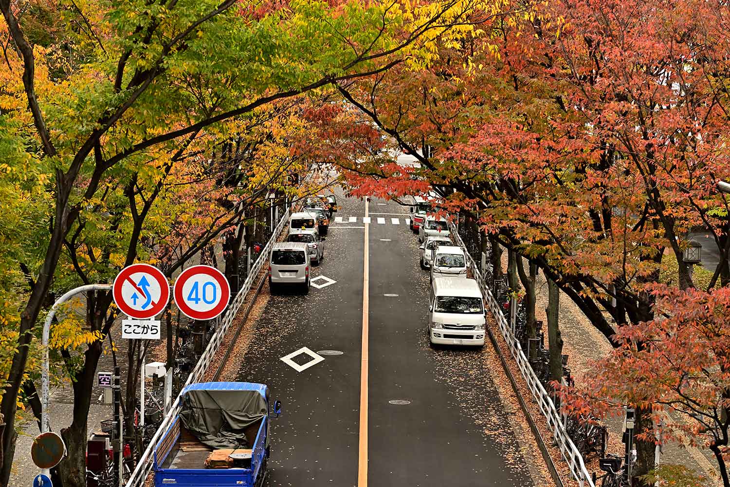 路上駐車している複数台のクルマ 〜 画像4