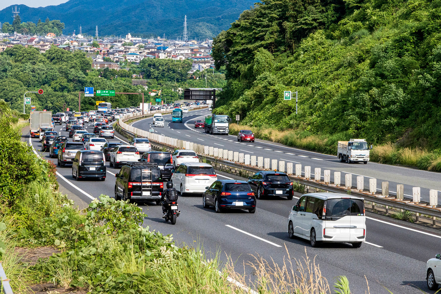 高速道路での渋滞