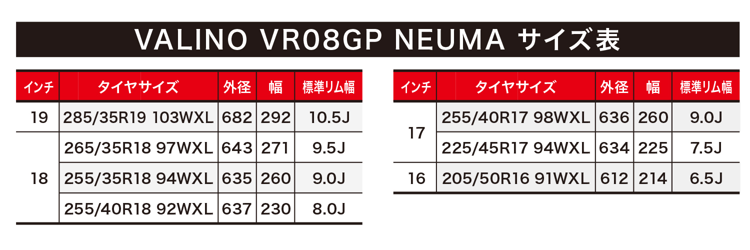 「VALINO VR08GP NEUMA（ニューマ）」をサーキットで試してみた