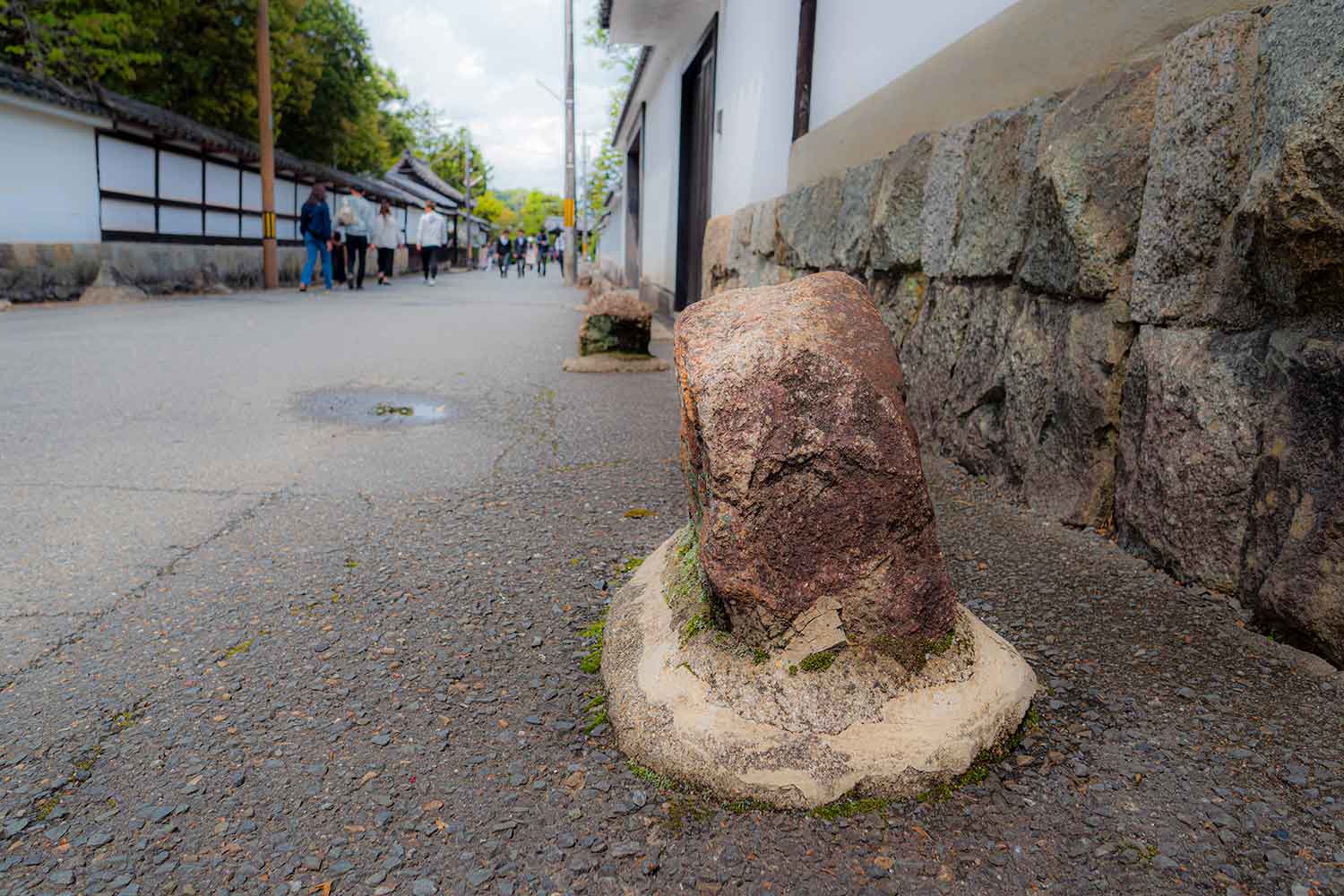 道路上のいけず石