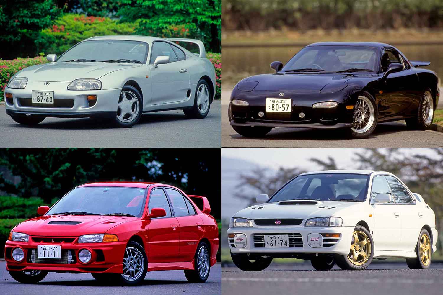 1990年代の国産スポーツカー4台