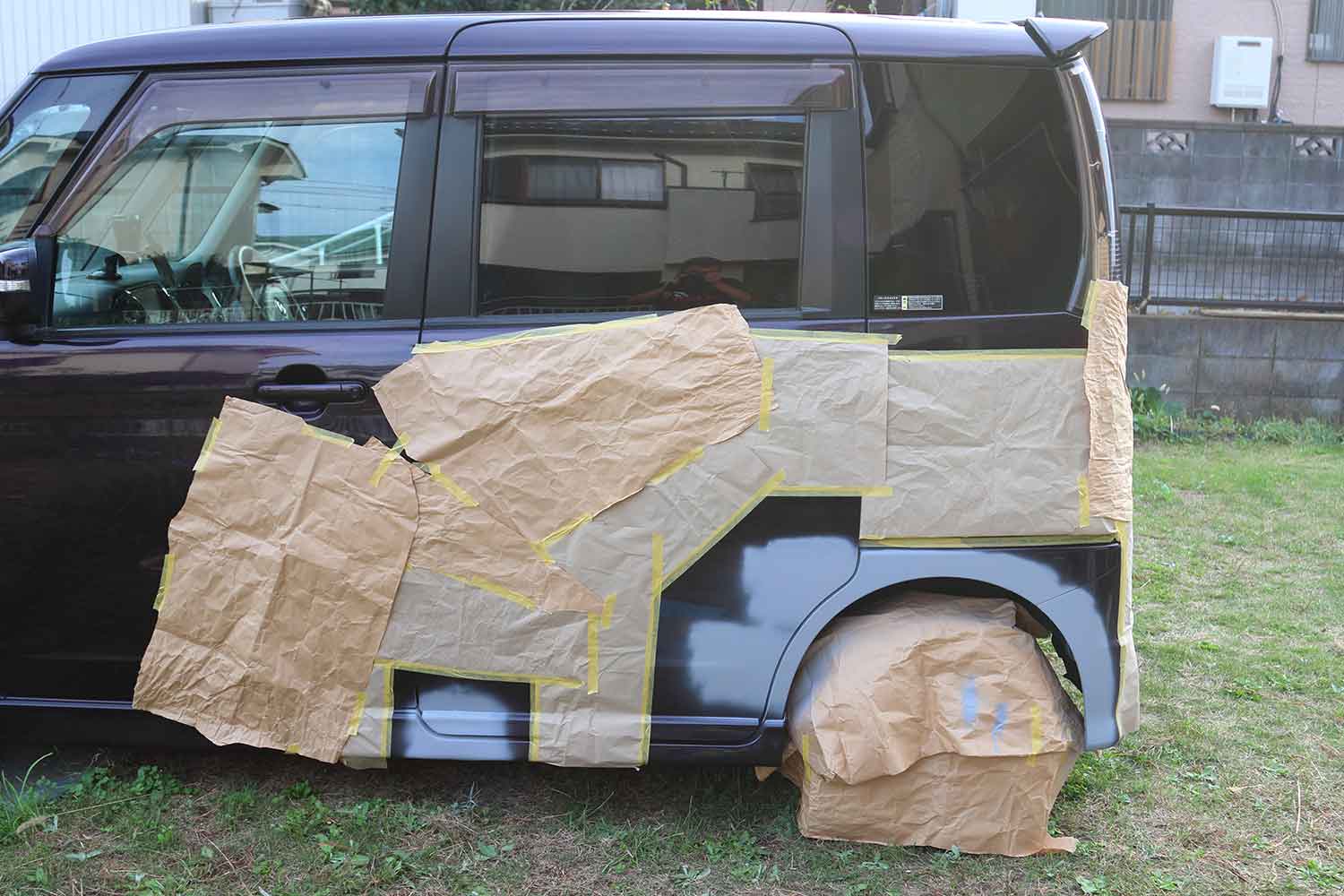 野外で車の塗装 〜 画像7