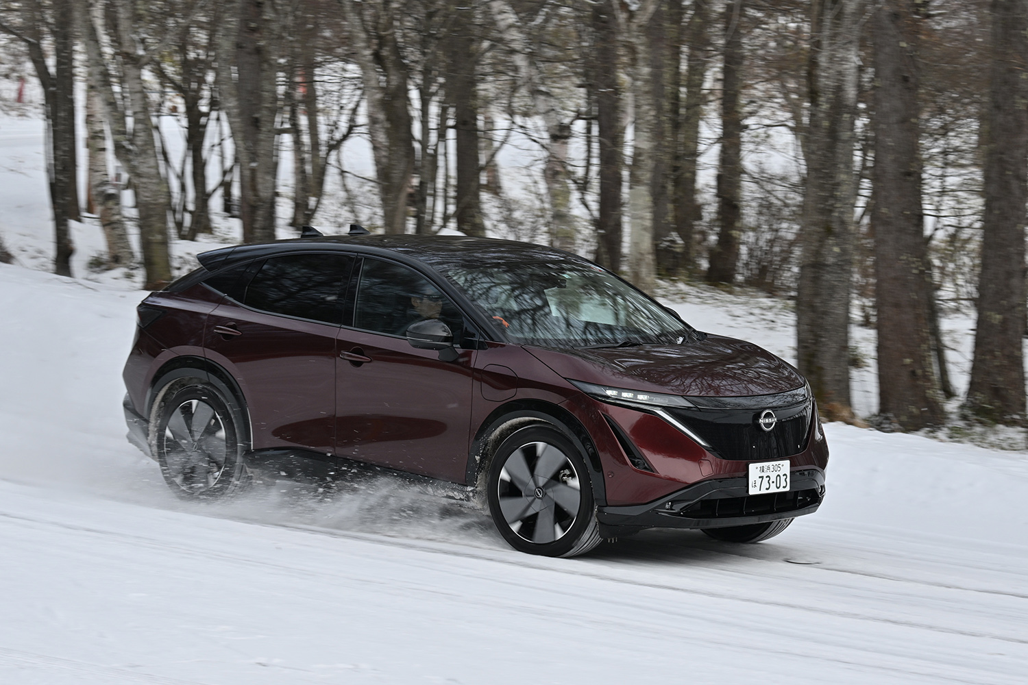 レーシングドライバーが最新の日産車を雪上で一気乗り 〜 画像5