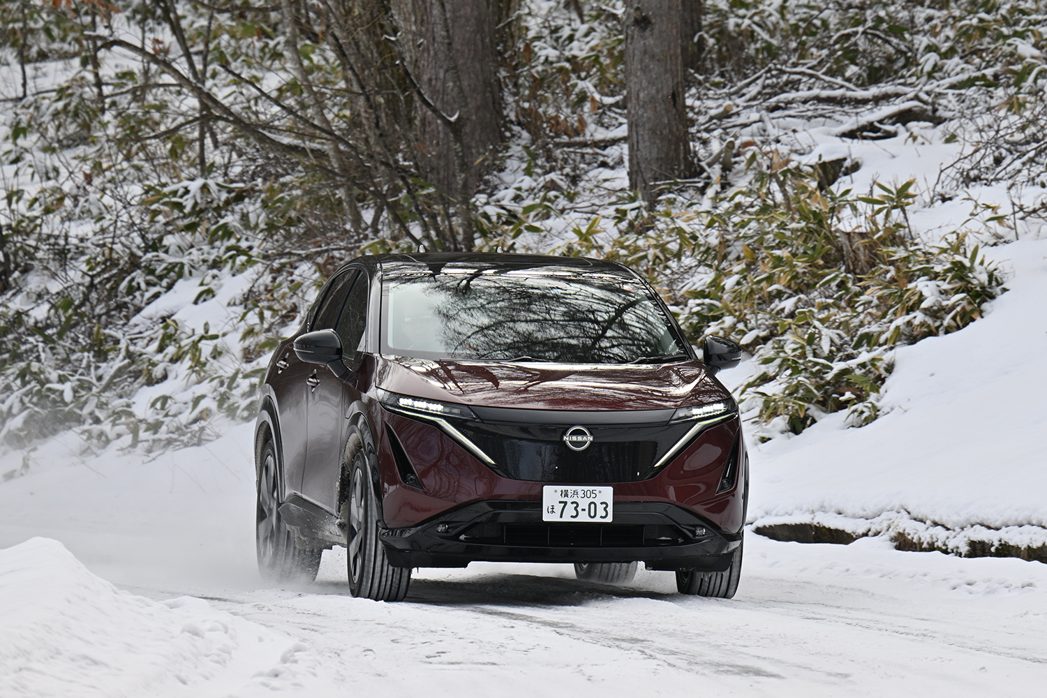 レーシングドライバーが最新の日産車を雪上で一気乗り 〜 画像8