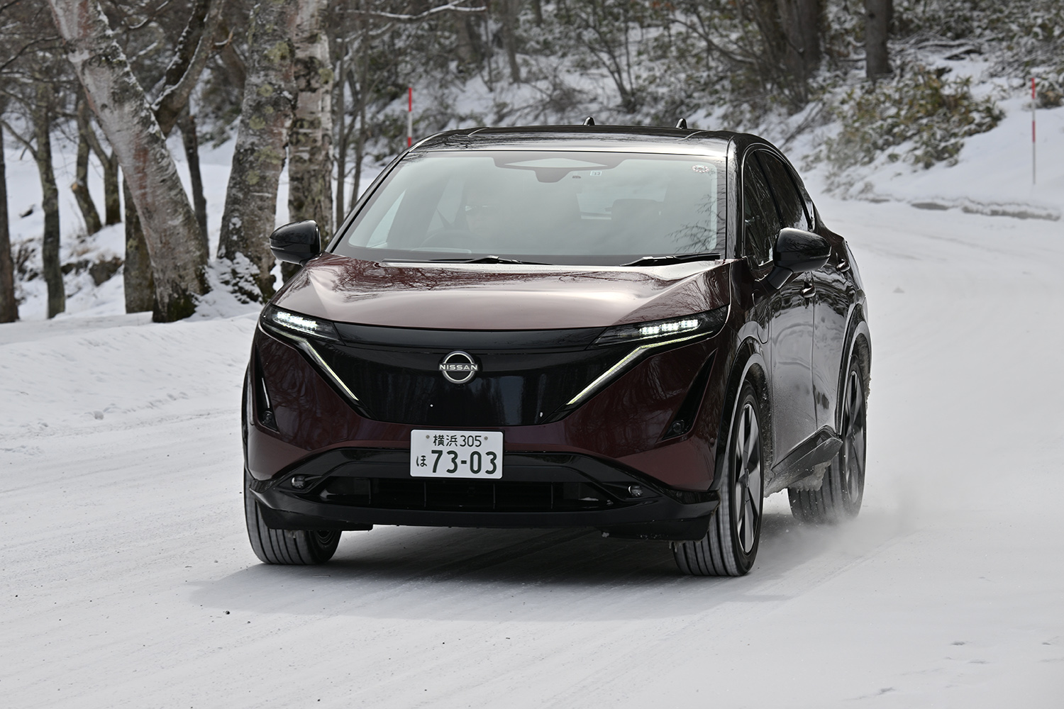 レーシングドライバーが最新の日産車を雪上で一気乗り 〜 画像9