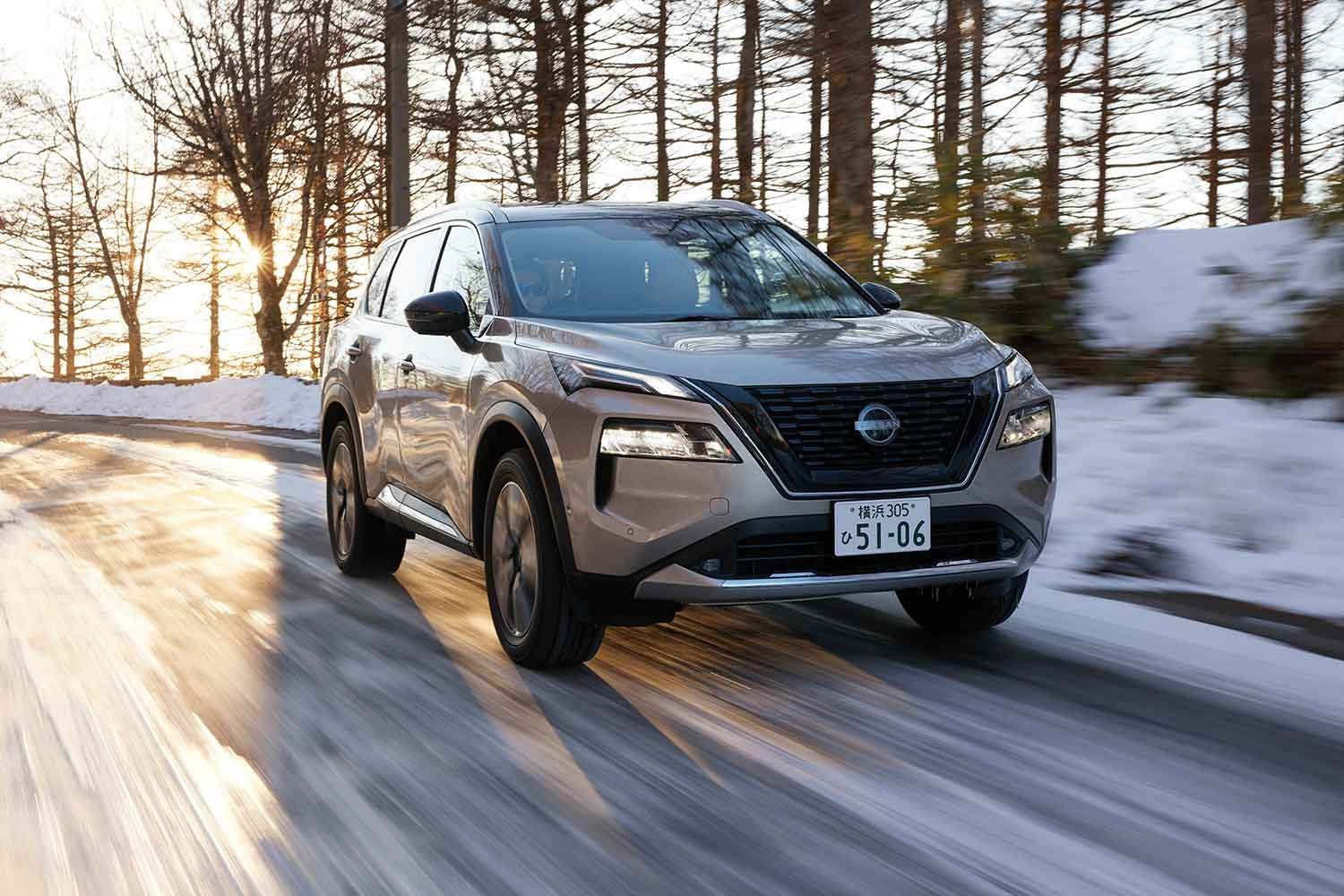 日産エクストレイル（5代目）の雪道走行 〜 画像4