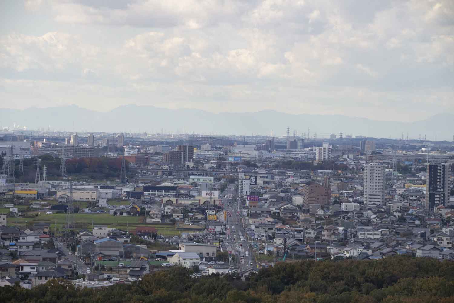 豊田市内の様子