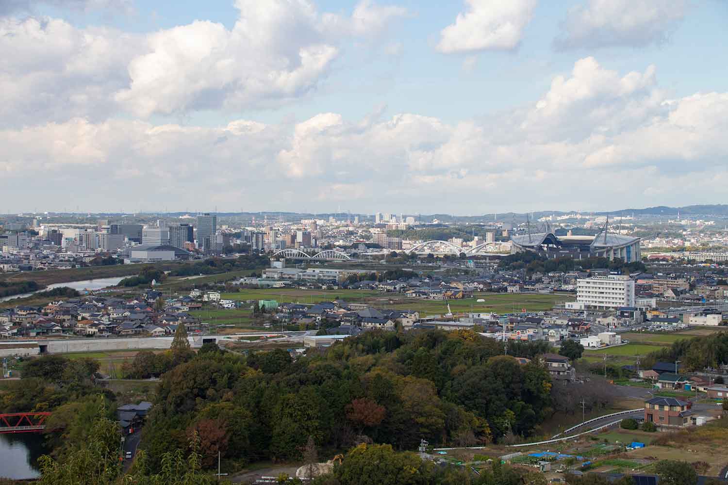 豊田市内の街の風景