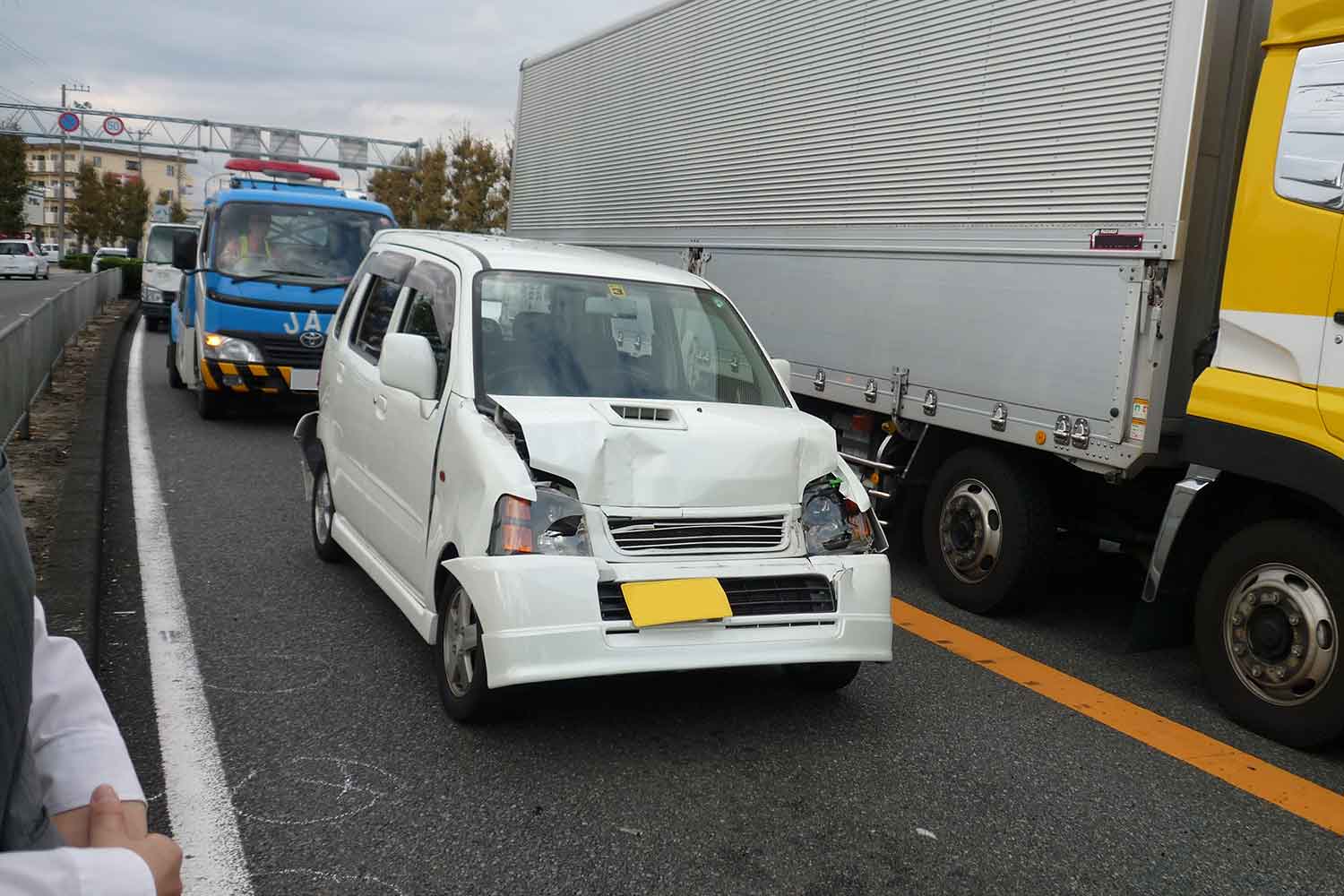 交通事故の様子