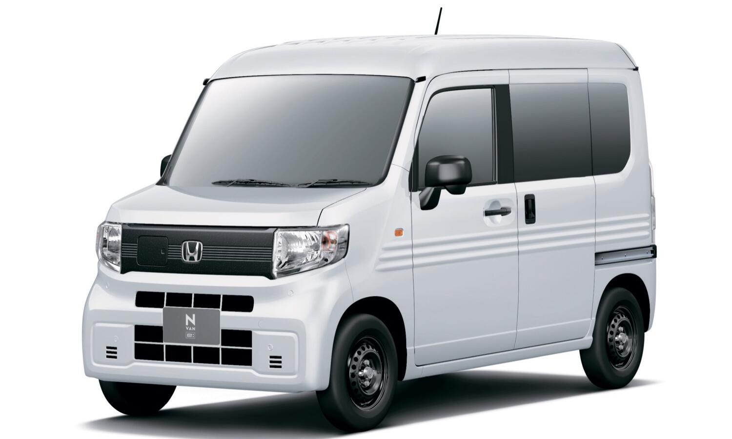 ホンダ N-VAN e:のフロントビューのフロントビュー