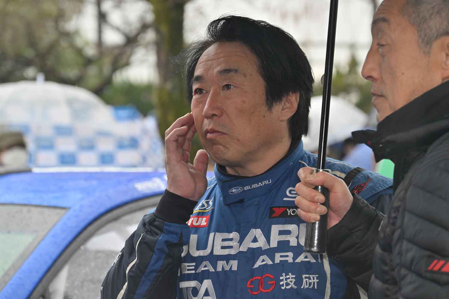 全日本ラリー選手権に参戦している新井敏弘選手