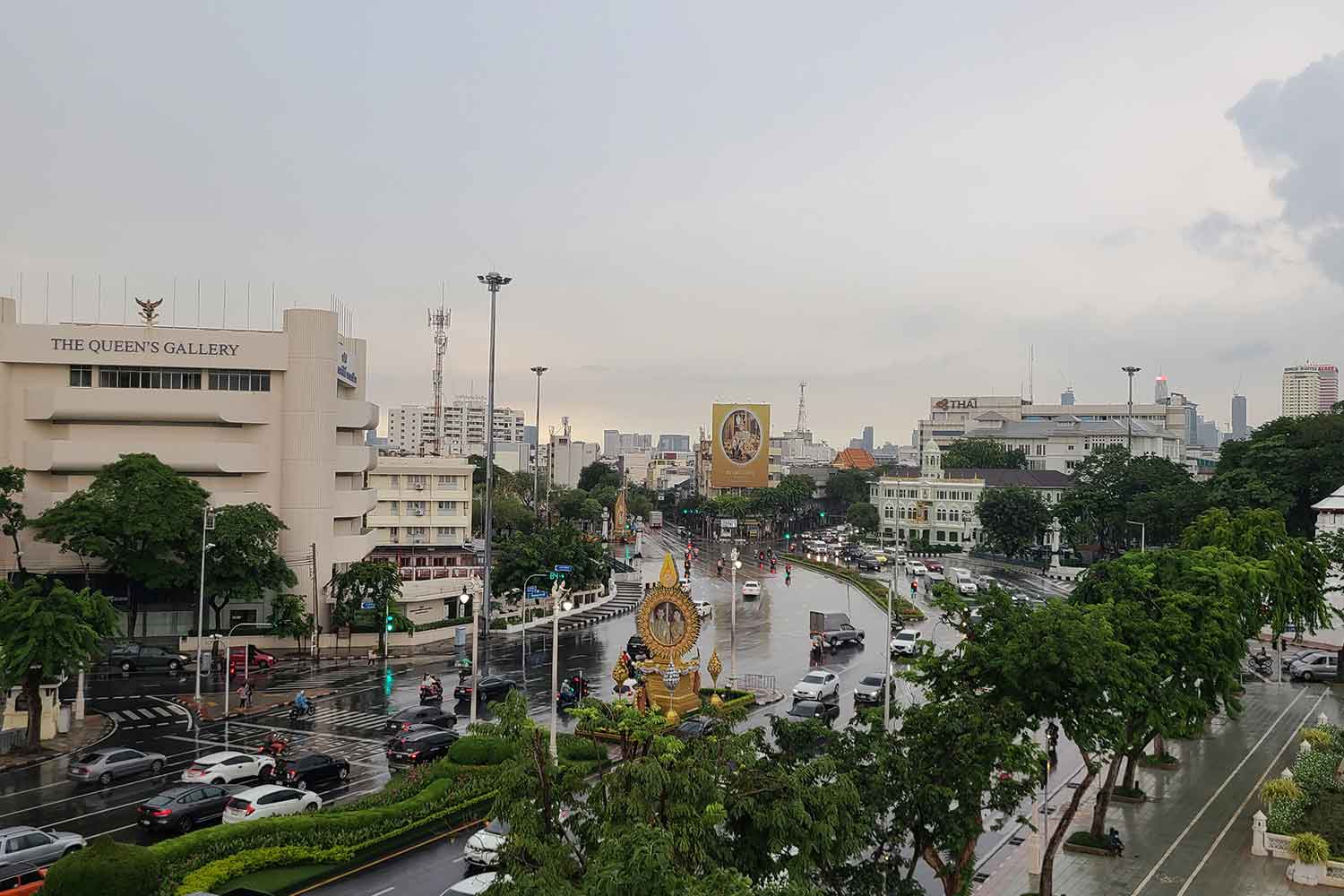 ジャカルタ市内の雨天の様子