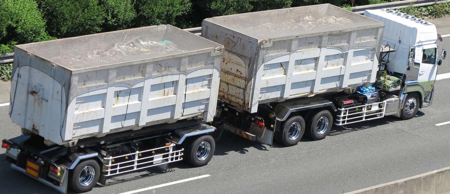 産業廃棄物運搬車のイメージ