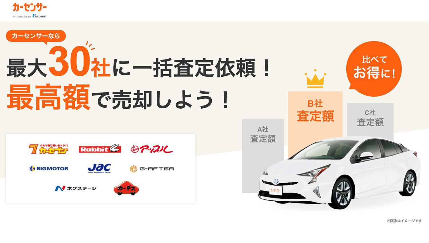 カーセンサー車買取のイメージ