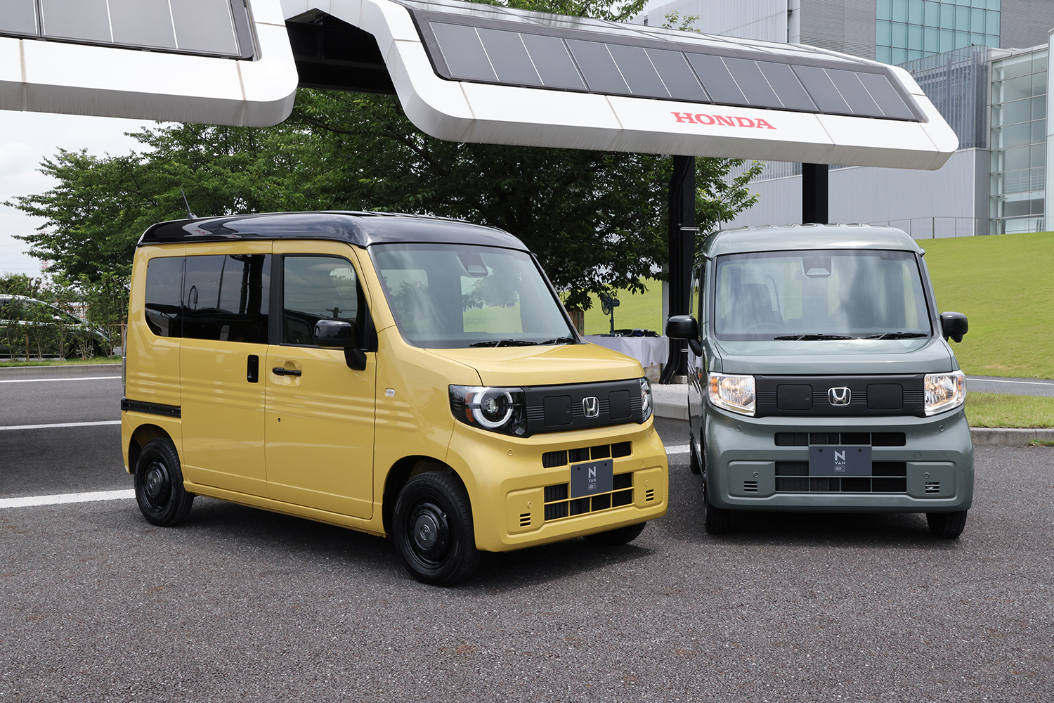 ホンダN-VAN e:のフロントスタイリング