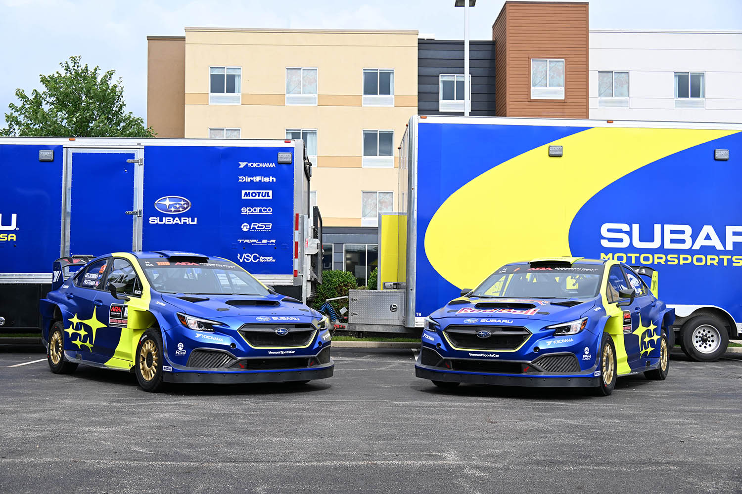 サウザン・オハイオ・フォレスト・ラリーで1-2フィニッシュを決めた2台のスバルWRX ARA24