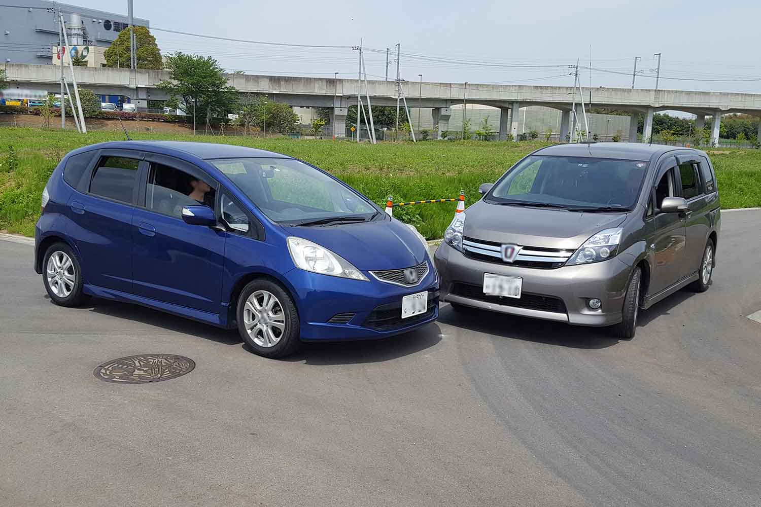 右左折の出会い頭の事故のイメージ