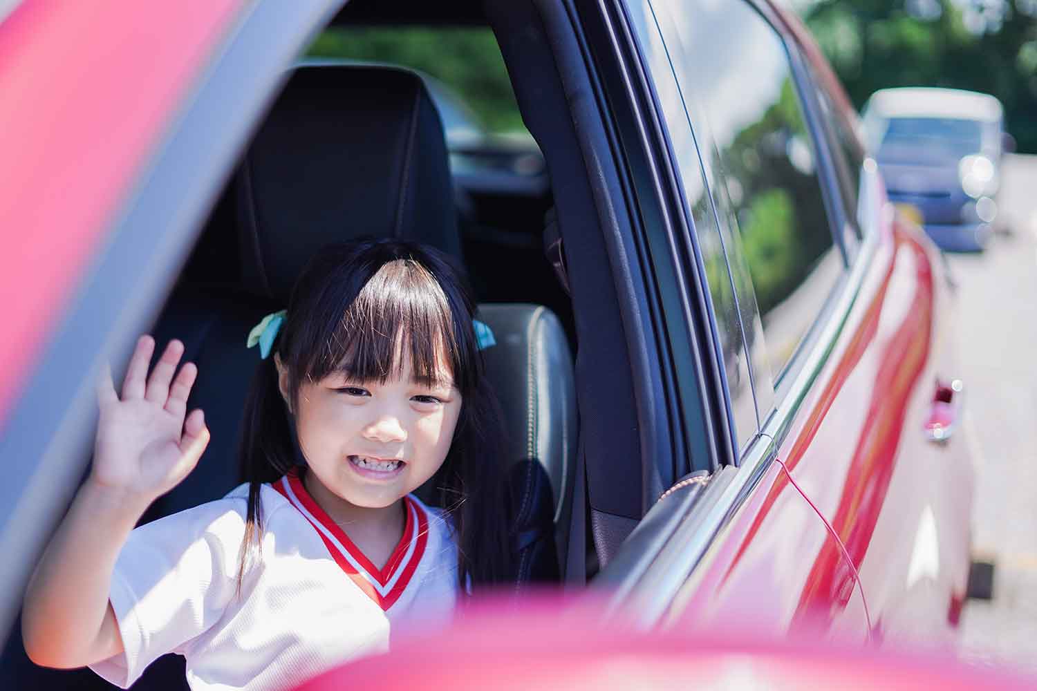 子供が車内にいる様子