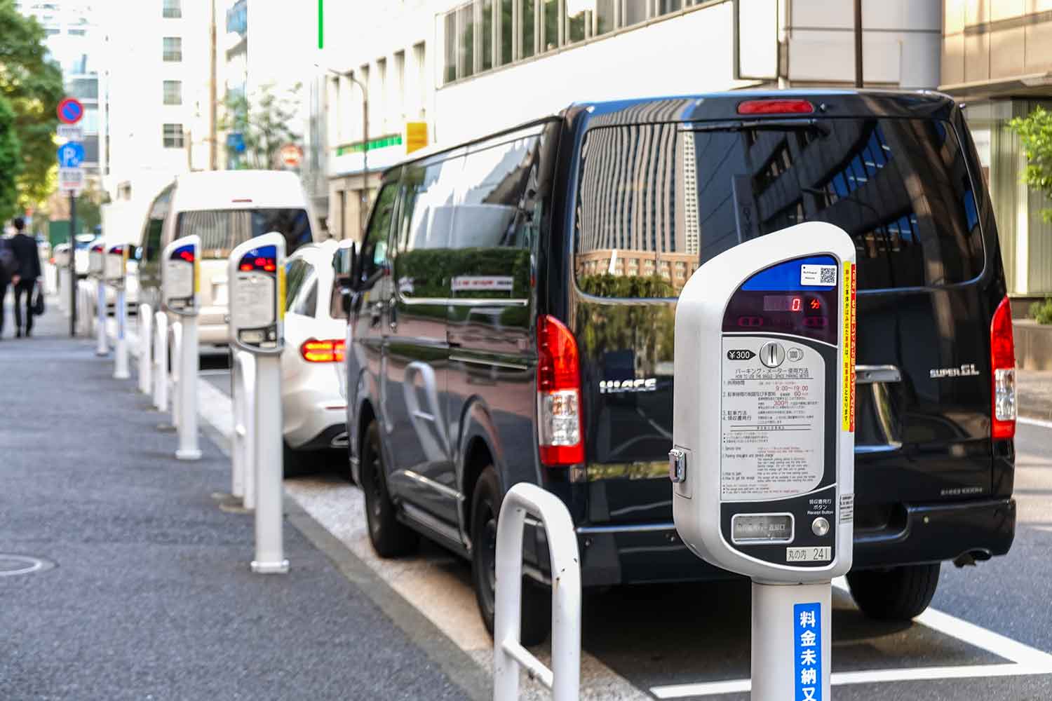 路上駐車枠の様子